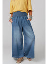 Ashleigh Blue Smocked Waist Wide Leg Jeans