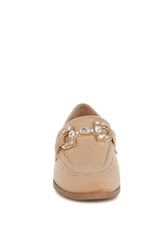 Maestro Diamante Embellished Horsebit Loafers