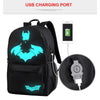 Cocoa Yacht Club Luminous Anime Anti-Theft School Backpack with USB Charger