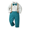 Cocoa Yacht Club Multi-Color Plaid Shirt & Suspenders Boys' Suit