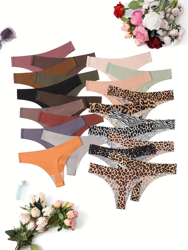 22pcs Seamless Thongs