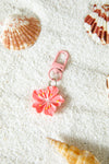 Rose Red Flower Pendant Keychain
