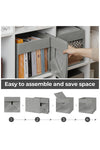 Medium Grey Eco-Friendly Foldable Storage Box with Clear Window