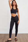 Black Arched Waist Seamless Active Leggings - Cocoa Yacht Club