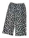 Leopard Print Wide Leg Pockets Plus Size Pants