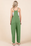 Culture Code Full Size Sleeveless Wide Leg Jumpsuit with Pockets - Cocoa Yacht Club