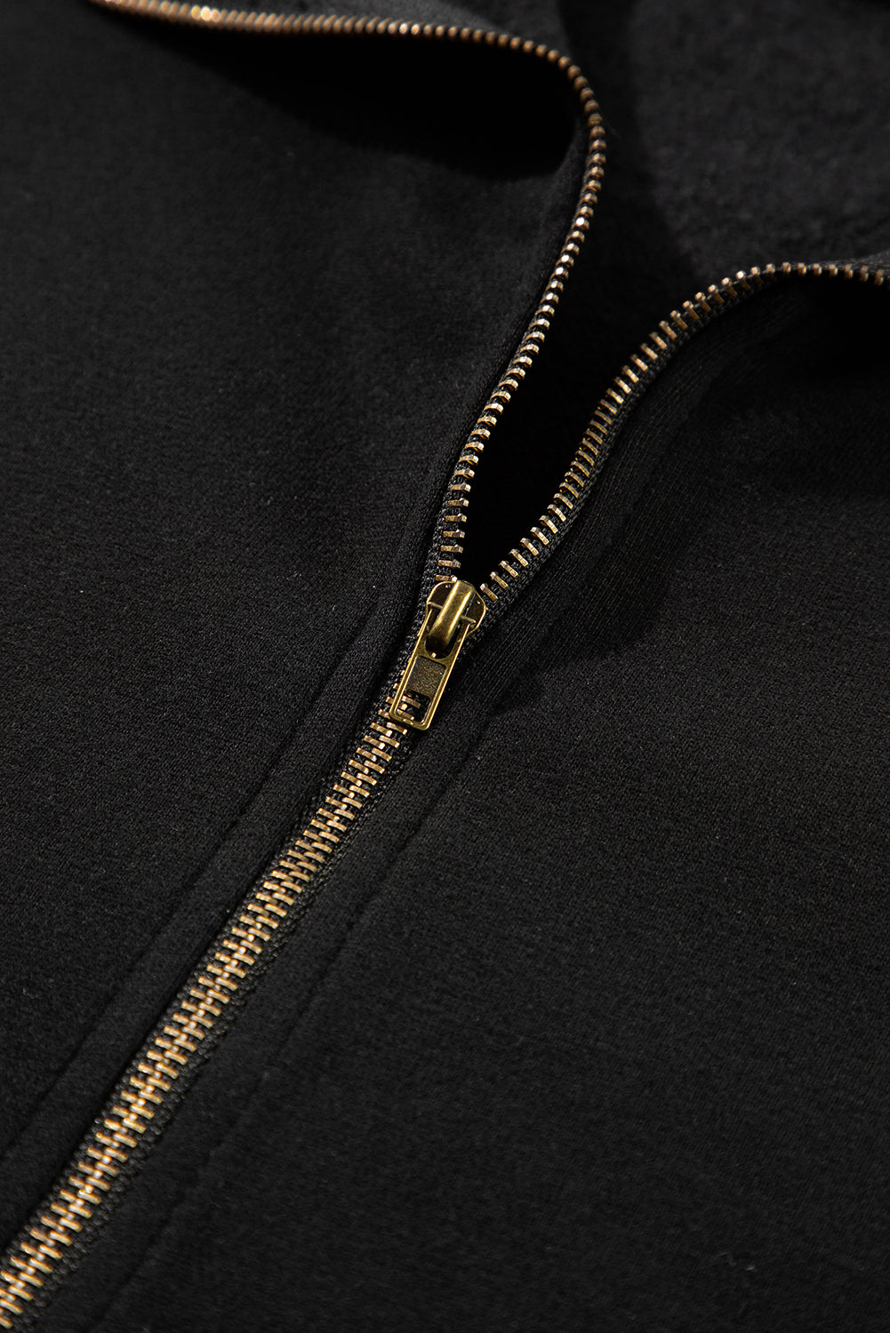 Smoke Green Half Zipper Kangaroo Pockets Drop Shoulder Hoodie