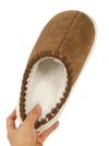 Chestnut Thick Sole Plush Lined Home Slippers