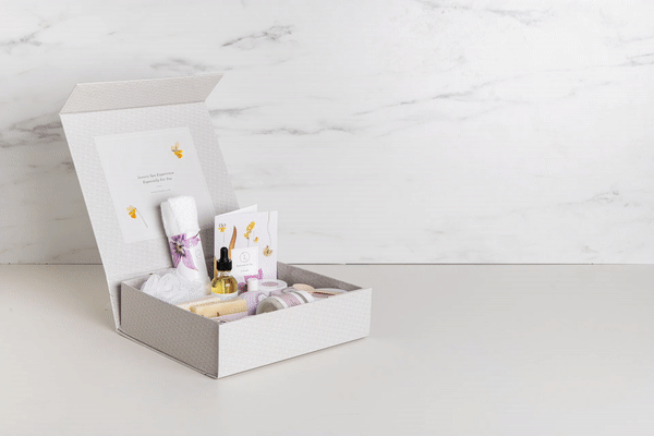 A Special Day Gift, Birthday Gift Basket, Lavender Natural Bath & Body Cocoa Yacht Club