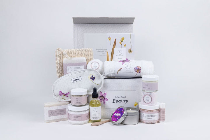 A Special Day Gift, Birthday Gift Basket, Lavender Natural Bath & Body Cocoa Yacht Club