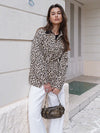 2024 Fall / Autumn New Women Fashion Basic Leopard Jacket Short Coat