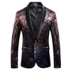 Cocoa Yacht Club Paisley Satin Blazer