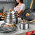 Cocoa Yacht Club Red Cookware Set, 12-Piece