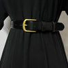 Cocoa Yacht Club Leather Narrow Belt