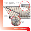 Advaning Classic Series Fully Assembled Retractable Sun Shade Canopy Awning (SAK92851)