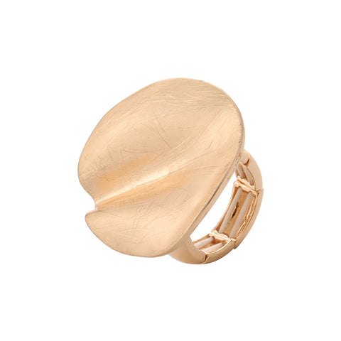 Cocoa Yacht Club Gold Geometric Chunky Ring