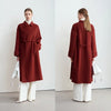 Cocoa Yacht Club Diagonal Buckle Wool Coat