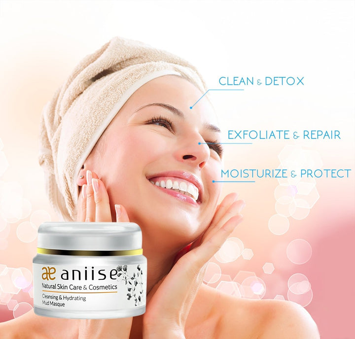 ANIISE – Cleansing and Hydrating Mud Mask for Face - Seaweed Mud Face Mask for All Skin Types - 1.7 oz Cocoa Yacht Club