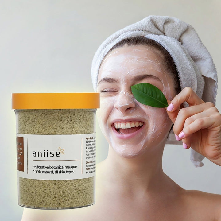 ANIISE - Restorative Botanical Face Mask - Loaded with Vitamin C, E and B+ Collagen - Made in USA - 8 Oz Cocoa Yacht Club