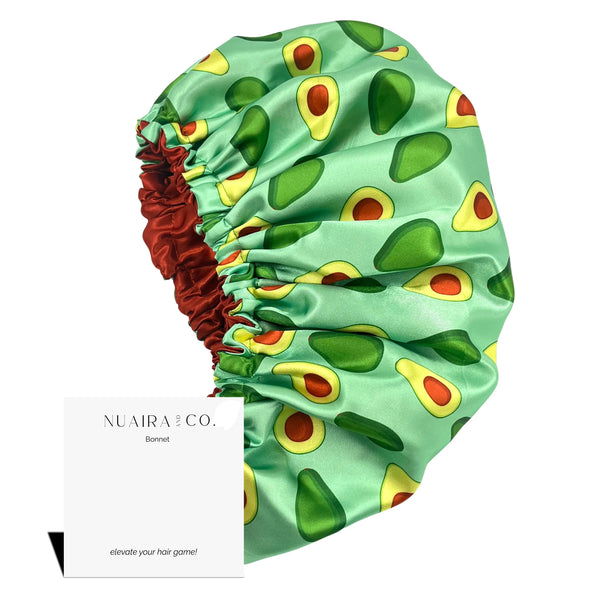 Avocado Satin Bonnet & Scrunchie