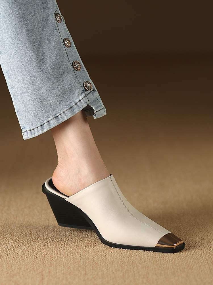 Cocoa Yacht Club Leather Mules