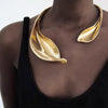 Cocoa Yacht Club Gold Leaf Necklace