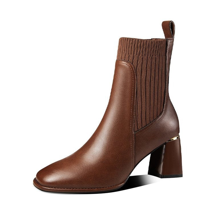 Cocoa Yacht Club Thick Square Heel Boots