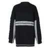 Cocoa Yacht Club Gray Striped Knit Sweater