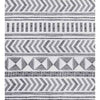 72-inch Polyester Shower Curtain with Black White Scandinavian Chevron Pattern