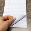 50 Ct. 5" X 8" White Jr. Perforated Writing Pad (2/Pack)