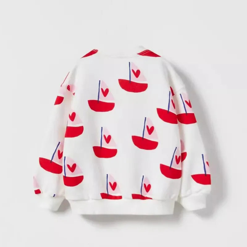 Cocoa Yacht Club Bow Print Top