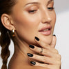Black Almond Nails - Press on Nails | Long Lasting & Reusable