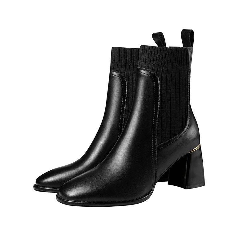 Cocoa Yacht Club Thick Square Heel Boots