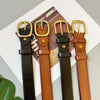 Cocoa Yacht Club Leather Narrow Belt