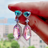 Cocoa Yacht Club Pink Crystal Earrings