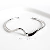 Cocoa Yacht Club Sterling Silver Minimalist Mobius Wave Bracelet