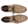 Italian Suede Goatskin Chukka Boot, Taupe