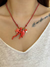 Cocoa Yacht Club Starfish & Coral Handmade Beaded Necklace