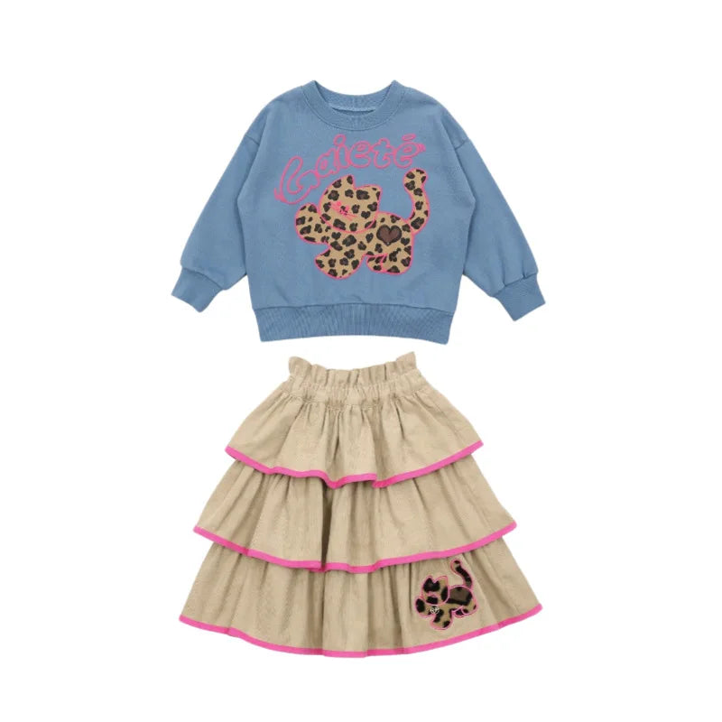 Cocoa Yacht Club Leopard Sweatshirt & Skirt/Pants