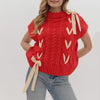 Cocoa Yacht Club Knit Ribbon Drawstring Sweater Vest