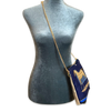 Couvertures et Tenues du Jour Blue Vintage Scarf Crossbody Bag