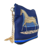 Couvertures et Tenues du Jour Blue Vintage Scarf Crossbody Bag