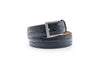 NAVY Crocodile Belt, Navy