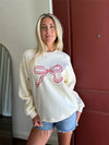 Cocoa Yacht Club Cute Pink Bow Sweatshirt