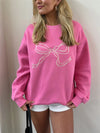 Cocoa Yacht Club Cute Pink Bow Sweatshirt