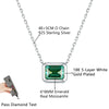 Cocoa Yacht Club 2CT Emerald Moissanite Necklace