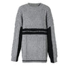 Cocoa Yacht Club Gray Striped Knit Sweater