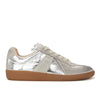 Cocoa Yacht Club Silver Leather Retro Training Shoes