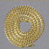 14k Yellow Gold Miami Cuban Semi Solid Chain (4.50 mm)