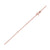 Double Extendable Diamond Cut Cable Chain in Rose Gold (0.87 mm)